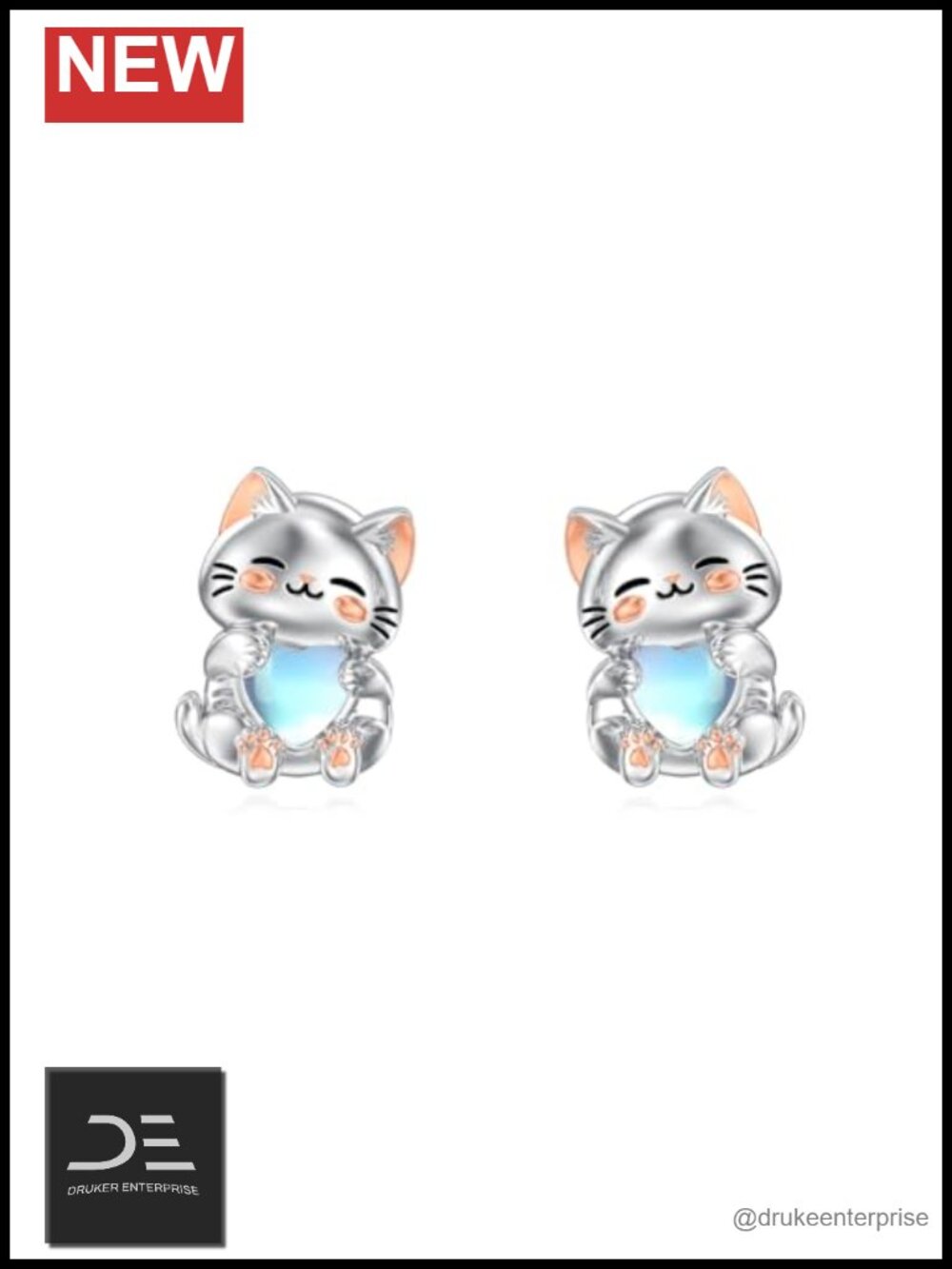 925 Sterling Silver Animal Stud Earrings